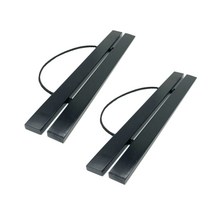 한수오 북유럽 인테리어 우드족자 2세트 + 꼭꼬핀 2p, 블랙