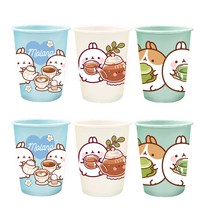 릴팡 몰랑이 친구들 옥수수 유아동컵 200ml 3종 x 2p 세트, 혼합색상, 1세트