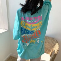 매드시스터 여성용 비긴스마일 프린팅 오버핏 반팔 티셔츠