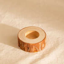 위드쏠 나무 캔들 홀더 숏 2.5cm, 우드