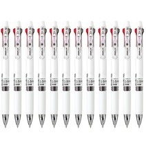 라인플러스 M3 3색볼펜 0.5mm 12p, 화이트, 1개