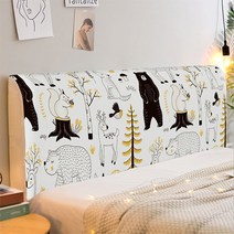 헤스티아 귀여운 소프트침대 헤드 커버, A07