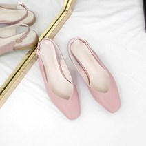 카리나 스퀘어토 플랫 슬링백 1cm