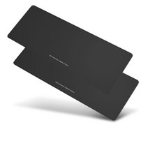 요이치 게이밍 마우스 장패드 800 x 300 x 3 mm, 올블랙, 2개