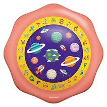 스윔어바웃 아동용 스페이스 바닥분수 물놀이 풀장, 혼합색상