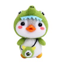 펫돌 양양이 니들펠트 인형 DIY 세트, 악어 펭귄, 1세트
