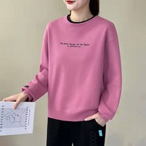 여성용 MA 클리어 컬러 맨투맨