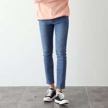 제제 남성용 스크래치 속밴딩 청바지