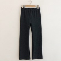 슈가펀 여성용 밍크 융털 부츠컷 밴딩 트레이닝 팬츠