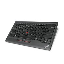 레노버 ThinkPad 컴팩트 USB 트랙포인트 텐키리스 키보드, 0B47209(KU-1255), 블랙