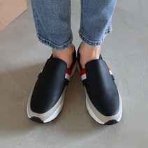 콤마슈 여성용 데일리 푹신한 키높이 쿠션 삼선 슬립온 SD510