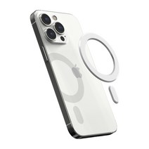 밸류엠 맥세이프 호환 플레이트 자석 스티커, 화이트, 1개