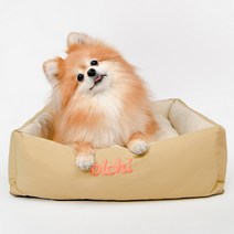 올치 반려동물 커버분리 방수 사각 하우스 침대 AU6435, 베이지