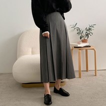 에이와비 그랜 플리츠 롱 스커트