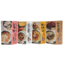 미음펫 강아지 황태국 + 한우곰탕 + 삼계탕 + 오리곰탕 세트, 1세트, 황태국, 한우곰탕, 삼계탕, 오리곰탕