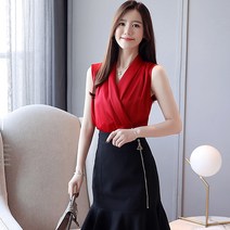 포플러앤씨 미켈슨 나시 블라우스