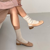 여성용 BLACK101 로라베넌 슬링백 플랫슈즈 3cm C134_cr0173