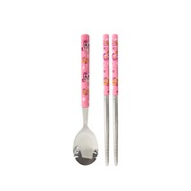 르번 알쏭달쏭 캐치티니핑 슬림스푼진공젓가락 세트, 혼합색상, 스푼 + 젓가락