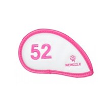 뉴즐 더블사이드 넘버 웨지커버 52도 DBNIRW0010, 화이트 + 핑크