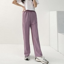 끌레느모네 여성용 바스락 매일편한 파스텔 와이드 팬츠