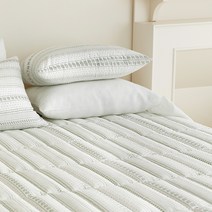 여름숲 풍기인견 침대패드 스프레드, 세이지정원