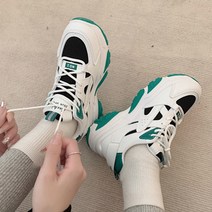 컬러 포인트 메쉬 콤비 스니커즈