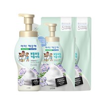 아이깨끗해 거품 바디워시 용기 700g + 리필 650g x 2p 세트 카밍릴리프, 2000g, 1세트