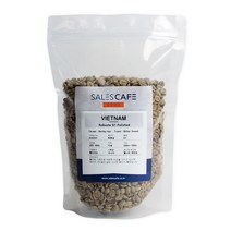 세일즈카페 커피 생두 베트남 로부스타 G1 폴리쉬드, 500g, 1개