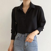 두봄 여성용 어썸 뉴 블랙 셔츠