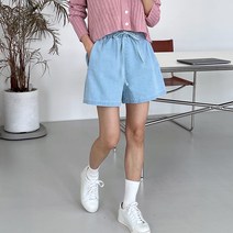 부루앤쥬디 여성용 밴딩 숏 반바지