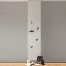 타공팟닷컴 가벽 인테리어 철제 파티션 60 x 140 cm + 60 x 140 cm, 1세트, 화이트