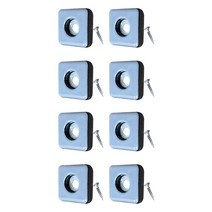 케이홈 가구 테프론 패드 나사형 사각 30mm 8p, 1개