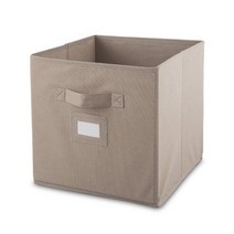 마켓A 접이식 부직포 정리함, 베이지, 1개