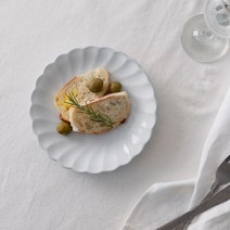 쓰임 블랑 웨이브 접시 2p, 2개