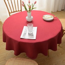 마켓에이 순수 패브릭 원형 식탁보, TYPE7, 직경 260cm