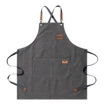 KEEP 캠핑 멀티 포켓 캔버스 앞치마, 1개, 그레이