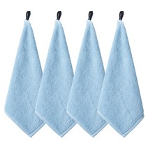 소프트터치 40수 고리수건, 스카이, 4개