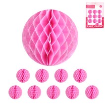 파티쇼 파티허니컴볼 10p, 핑크