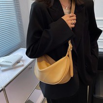 여성용 심플 라운드 크로스백