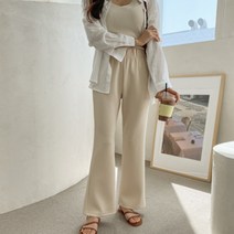 여성용 스판 밴딩 부츠컷 트레이닝 팬츠 숏