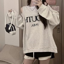 피어니스트 여성용 어깨트임 오프숄더 트임 티셔츠