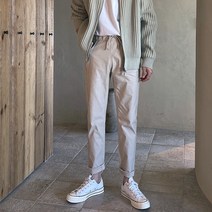 맨타임 남성용 HJP 지퍼 스판 워싱면 데일리 밴딩 팬츠