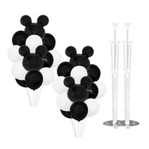 마켓감성 미키 모양 풍선 세트, 블랙, 2세트