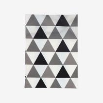 더해피 양면 방수 원단 패턴 북유럽삼각 2마, 그레이