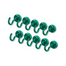 초강력 자석후크 고리 소형, 그린, 10개