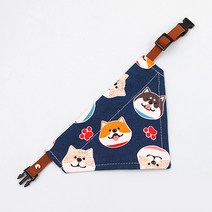 반려동물 내가 이 구역 패션왕 스카프 L, 블루시바, 1개