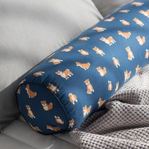 주호데코 프랜들리 바디필로우 원형 롱쿠션, 네이비