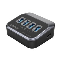 오리코 C타입 4포트 USB허브 2 in 1 케이블 무전 유전 겸용 USB3.2 GEN1 M3U3-4A, 혼합색상