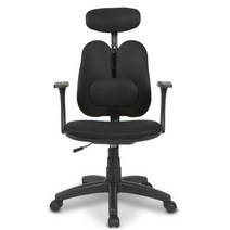 엔젤C 요추헤더형 책상의자 메쉬, 블랙