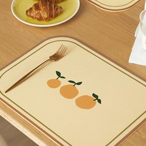 마켓감성 미니멀리스트 서양 플레이스 매트 2p, 타입1, 40 x 30 cm